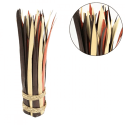 Bündel getrockneter Blätter braun/beige 35 cm
