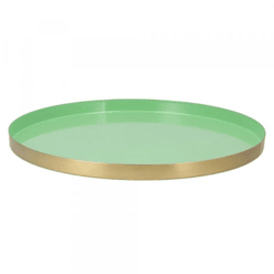 Tablett Marrakech mint gold 40 cm