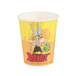 8 BECHER 250ML PLASTIC FREE ASTERIX® DIA 5.2 cm x 8.8 cm / DIA HAUT 7.5 cm
