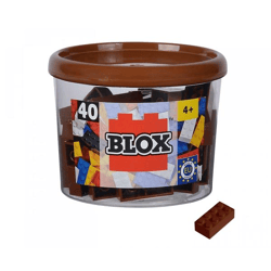 Androni - Blox 40 braune 8er Bausteine in Dose
