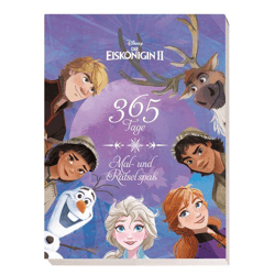 Disney Die Eiskönigin 2: 365 Tage Mal- - und Rätselspaß Block mit Perforation