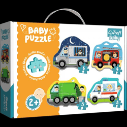 Baby Puzzle 36071 - Beruf und Fahrzeuge 3-6 Teile