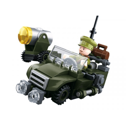 Sluban M38-B0678B - Army WWII - Alliierten Geländewagen