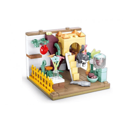Sluban M38-B0919B - Girl's Dream MiniHandcraft - Katzenzimmer schwarze Katze