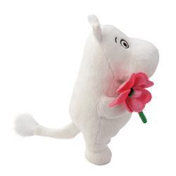 Moomin - Standing with Pink Flower Plüschfigur - 17 cm