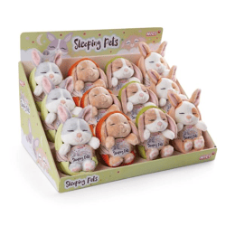 Sleeping Pets Bunnies - Kuscheltier Sortiment - 12 cm