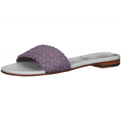 Melvin & Hamilton Hanna Damen Pantoletten mit gewebtem Kalbsleder-Riemen Sandale Sommer-Schuhe 26 116585 Violett/Bunt