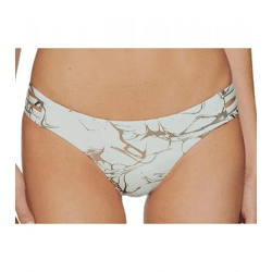 Hurley Quick Dry Max Damen Bikini-Hose mit Marmor Allover-Print Bademode mit seitliche Cut Outs AA4624 357 Mintgrün