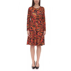 Aniston SELECTED Damen Maschenkleid modisches Sommer-Kleid 49498517 Bunt