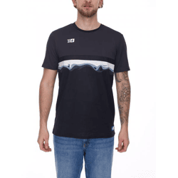 Outfitter OCEAN FABRICS TAHI Herren nachhaltiges Training-Shirt mit Mesh-Einsätzen Fitness-Shirt Kurzarm-Shirt OUT-M-1021-OTW-61 Schwarz