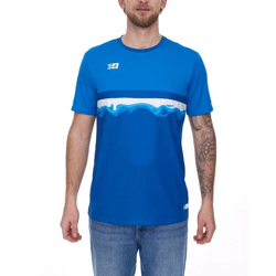 Outfitter OCEAN FABRICS TAHI Herren nachhaltiges Training-Shirt mit Mesh-Einsätzen Fitness-Shirt Kurzarm-Shirt OUT-M-1021-OTW-41 Blau