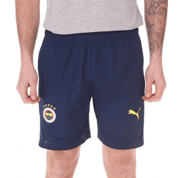 PUMA Fenerbahce Istanbul Trainingshose Herren Sport-Shorts Fußball Fan-Bermuda mit DryCell 778161 12 Blau