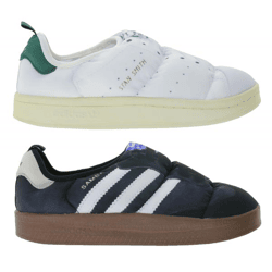 adidas Puffylette Unisex Schuhe mit PrimaLoft-Isolierung wasserabweisende Low Top Sneaker Samba oder Stan Smith Schwarz/Braun oder Weiß/Gr
