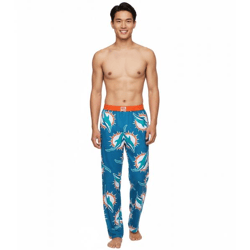 RE:COVERED X NFL Miami Dolphins Loungepants Herren Schlafanzug-Hose aus reiner Baumwolle Pyjama-Hose RCNFL1428 Blau/Weiß