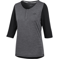 IXS Kinder Radtrikots Carve X Henley Radtrikot Schwarz