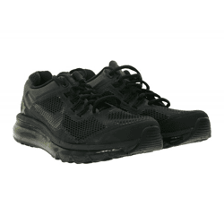 NIKE Air Max 2013 Kinder Sneaker Mädchen und Jungen Turnschuhe mit Air-Dämpfung 555426-010 Schwarz