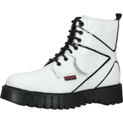 Vielseitige Kickers Stiefelette Schnürschuhe für Damen 910621-50 3 Weiß