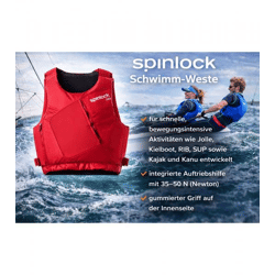 Spinlock WING Schwimm-Weste mit 35–50N Auftriebshilfe Schutzweste Sicherheits-Weste Wassersport Segelweste Jollensegeln, Kajak & Kanadier