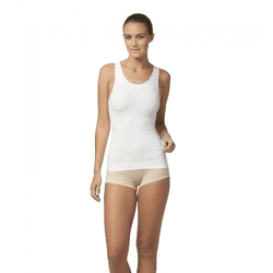 figurformendes SLEEX Damen Shapewear Tank-Top mit mittlerer Kompression Mieder 44042-007 Weiß