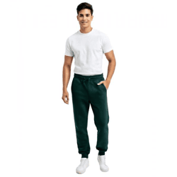 stilsichere ON THAT ASS Aaron Herren Jogging-Hose Baumwoll-Sweat-Hose mit Logo-Schriftzug und Taschen Jogger Grün