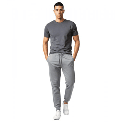 modische ON THAT ASS Leo Herren Jogging-Hose Baumwoll-Sweat-Hose mit Logo und Taschen Jogger Hellgrau