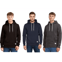 klassischer SOLID SDChap Herren Kapuzenpullover aus Sweat Hoodie 21301306ME-1940 in Schwarz, Blau oder Grau