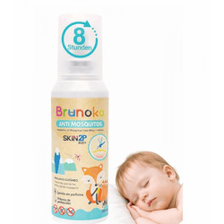 Brunoko Anti-Mücken-Spray für Babys schützt vor Mücken und Bettwanzen geeignet für Körper und Gesicht von Säuglingen Baby-Loation 8 