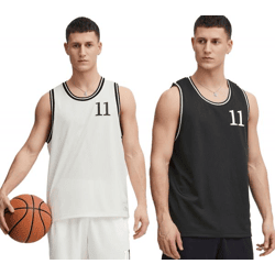 klassisches 11 PROJECT PRZayden Herren Tanktop mit Rundhals Top 21301016-ME Weiß oder Schwarz
