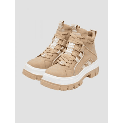 lässige Buffalo Damen Boots Beige
