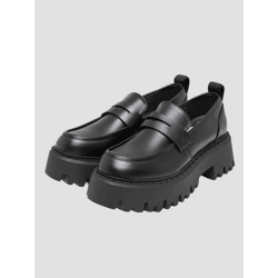 modernes Buffalo Damen Slipper Schwarz