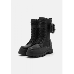 robuste Buffalo Damen Boots Schwarz