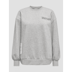 lässiges Only Damen Sweatshirt mit Baumwolle Grau