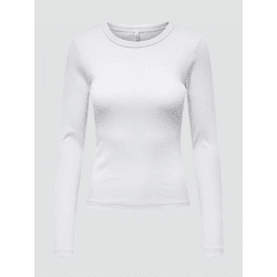 weiches Only Damen Sweatshirt Stretch mit Baumwolle Weiß