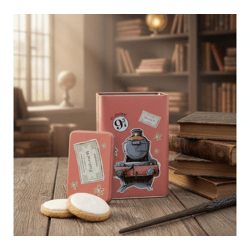 Harry Potter Vorratsdose „Hogwarts Express“ 1500 ml Metall Aufbewahrungsdose mit Deckel Rosa 