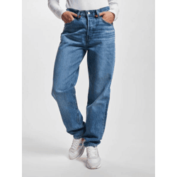 Comfortable LEVI'S Women's Straight-Fit Jeans in Cotton Blue
