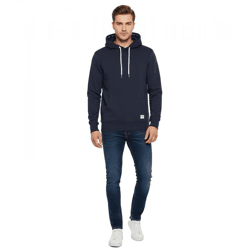 klassischer SOLID SDChap Herren Kapuzenpullover aus Sweat Hoodie Große Größen 21301306ME-194010 Blau