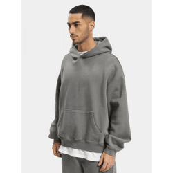 moderner DEF Herren Hoodie Taschen Kapuze 360 g/m² mit Baumwolle Grau