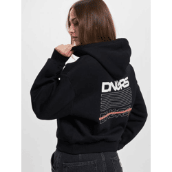 bequemer Dangerous DNGRS Damen Hoodie Kapuze Oversize 300 g/m² Schwarz