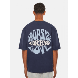bequemes Dropsize Herren T-Shirt 210 g/m² mit Baumwolle Navy