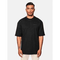 lässiges Dropsize Herren T-Shirt mit Baumwolle Schwarz
