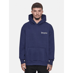 lässiger Dropsize Herren Hoodie mit Baumwolle Blau