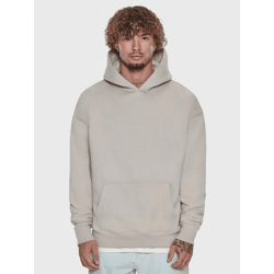 moderner Dropsize Herren Hoodie 360 g/m² mit Baumwolle Beige