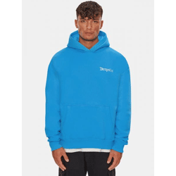 bequemer Dropsize Herren Hoodie mit Baumwolle Blau