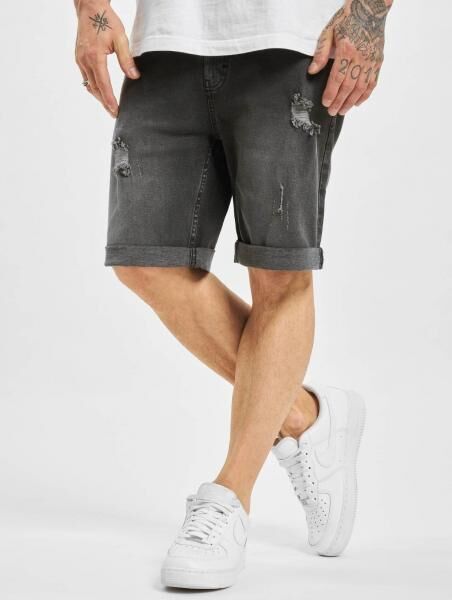 bequeme Denim Project Herren Jeans Stretch Rei&szlig;verschluss Taschen mit Baumwolle Grau