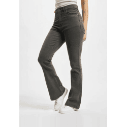 bequeme Denim Project Damen Jeans Straight Fit mit Baumwolle Grau
