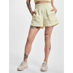 sommerliche adidas Damen Shorts Kordelzug mit Baumwolle Gelb
