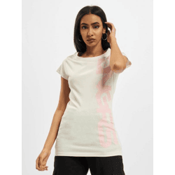 lässiges Dangerous DNGRS Damen T-Shirt mit Baumwolle Ecru-Weiß