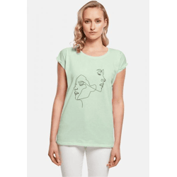 bequemes Mister Tee Damen T-Shirt 140 g/m² mit Baumwolle Pastell-Grün