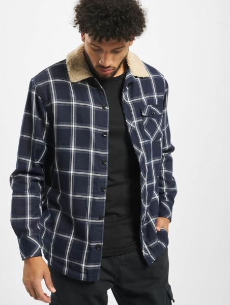 Modern URBAN CLASSICS Men's Jacket, 300 g/m², Navy/White