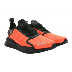 Sporty adidas NMD_V3 sneakers—sustainable running shoes for women and men with BOOST cushioning, GX2088 Orange/Black